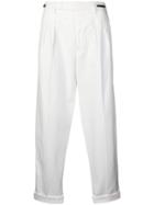 Pt01 Tapered Tailored Trousers - White