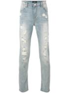 Stampd - Skinny Distressed Jeans - Men - Cotton/spandex/elastane - 34, Blue, Cotton/spandex/elastane