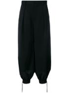 Comme Des Garçons Noir Kei Ninomiya Wide Capri Pants - Black