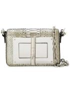 Tom Ford Oversized Lock Shoulder Bag - Metallic