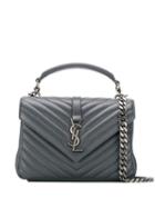 Saint Laurent Medium Monogram Shoulder Bag - Grey