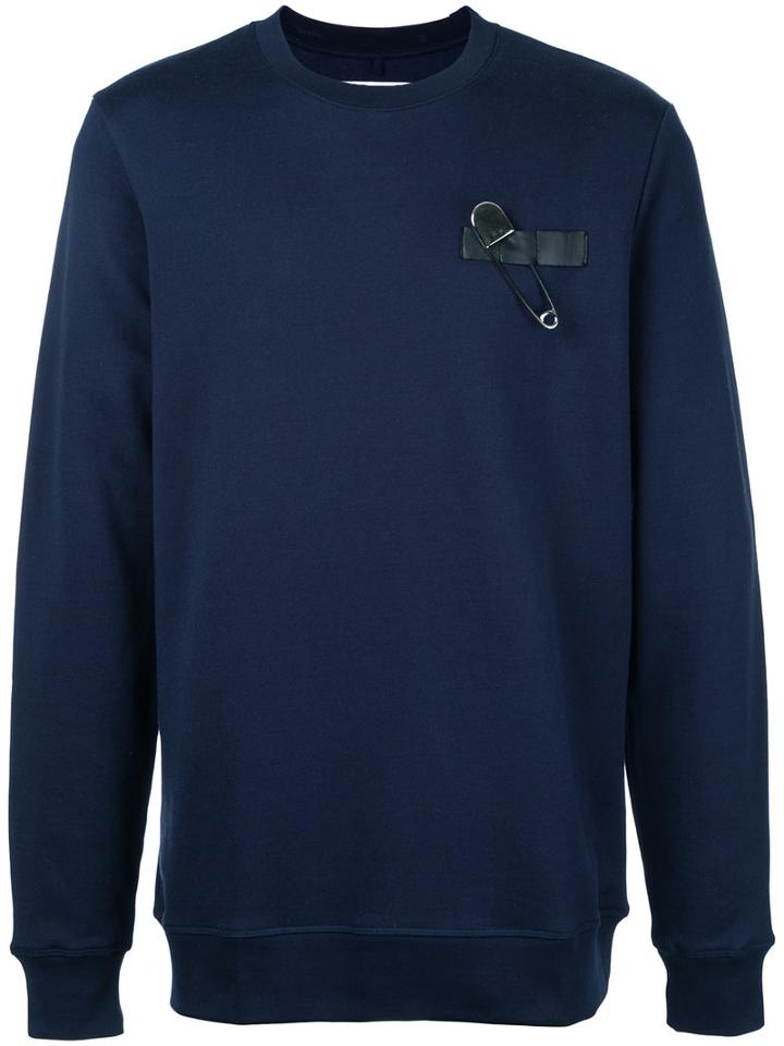 Matthew Miller - Rogue Pin Sweatshirt - Men - Cotton - L, Blue, Cotton