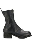 Guidi Zip Front Boots - Black