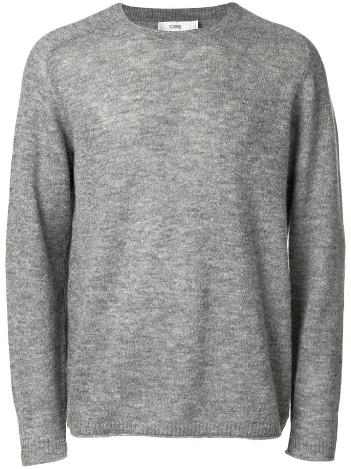 Closed Knitted Jumper - Grey