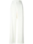 Alexander Mcqueen Straight-leg Trousers, Women's, Size: 42, Nude/neutrals, Acetate/cupro/viscose