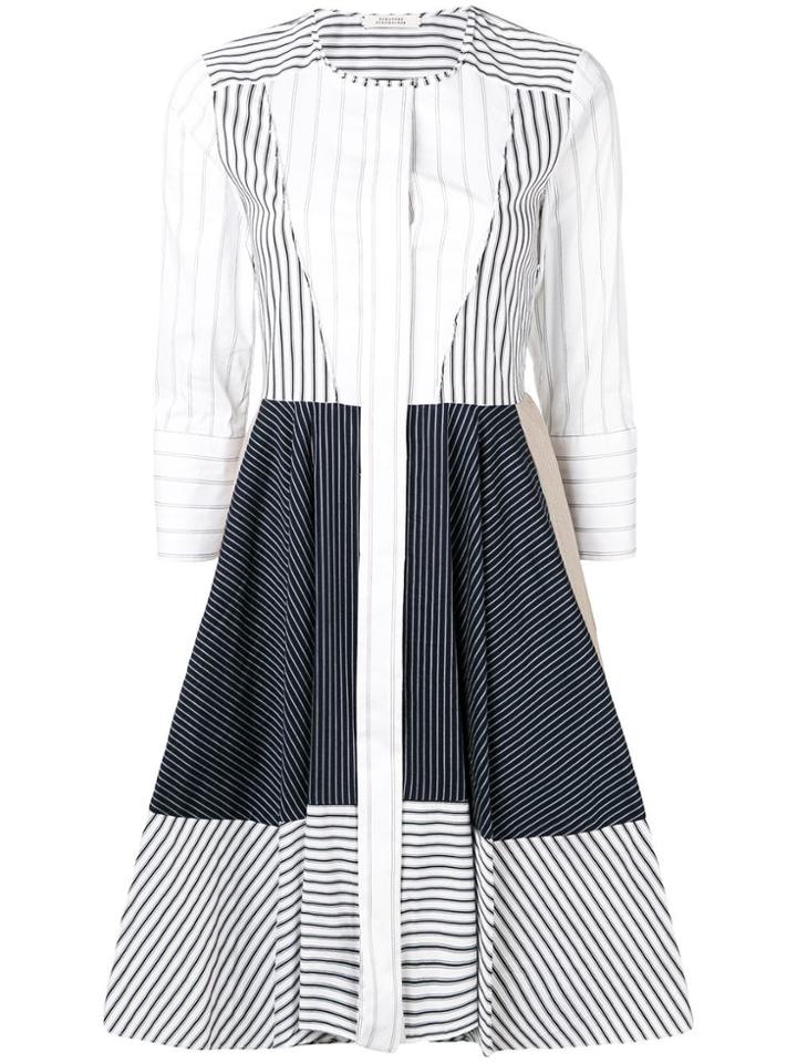 Dorothee Schumacher Striped Patchwork Dress - Blue