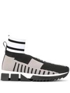 Dolce & Gabbana Colour-block Sock Sneakers - Black
