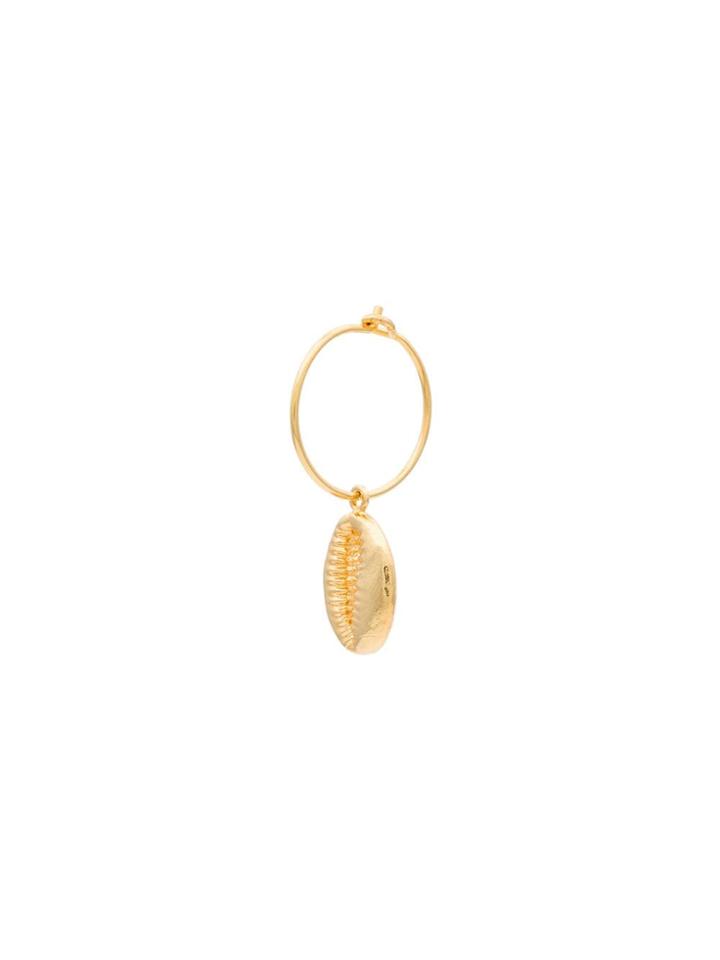 Anni Lu Shell Drop 18k Gold-plated Hoop Earrings