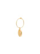 Anni Lu Shell Drop 18k Gold-plated Hoop Earrings