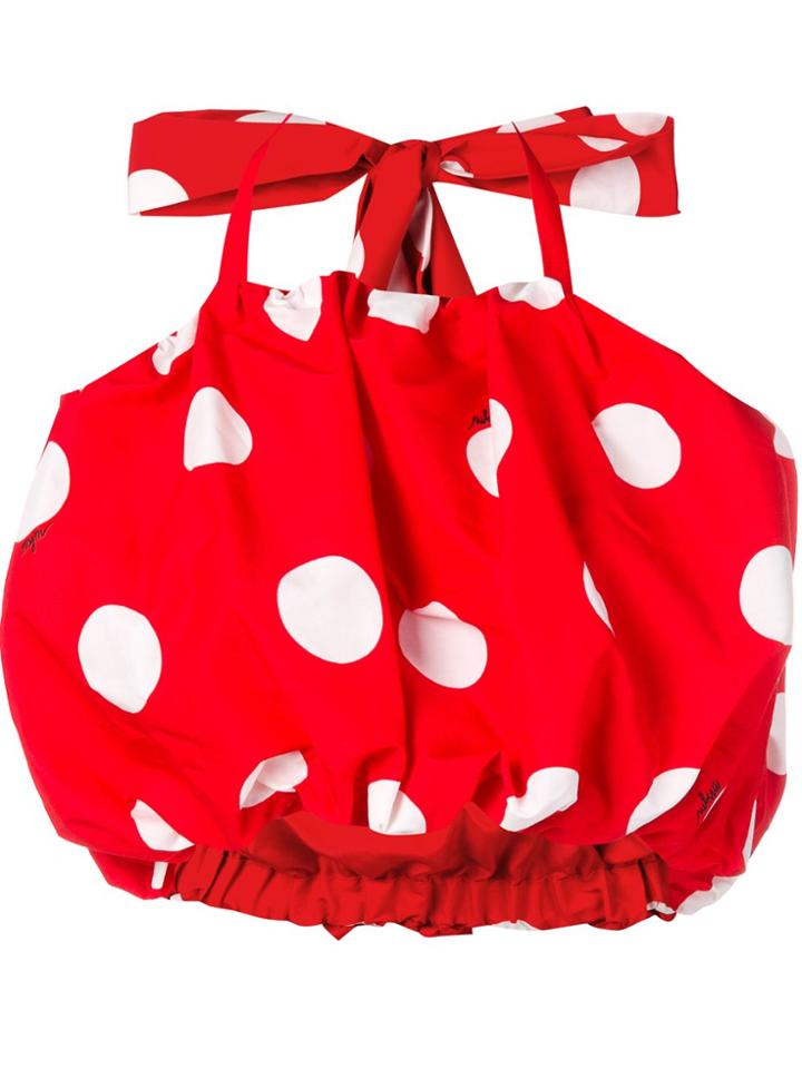 Msgm Polka Dot Ballon Vest - Red