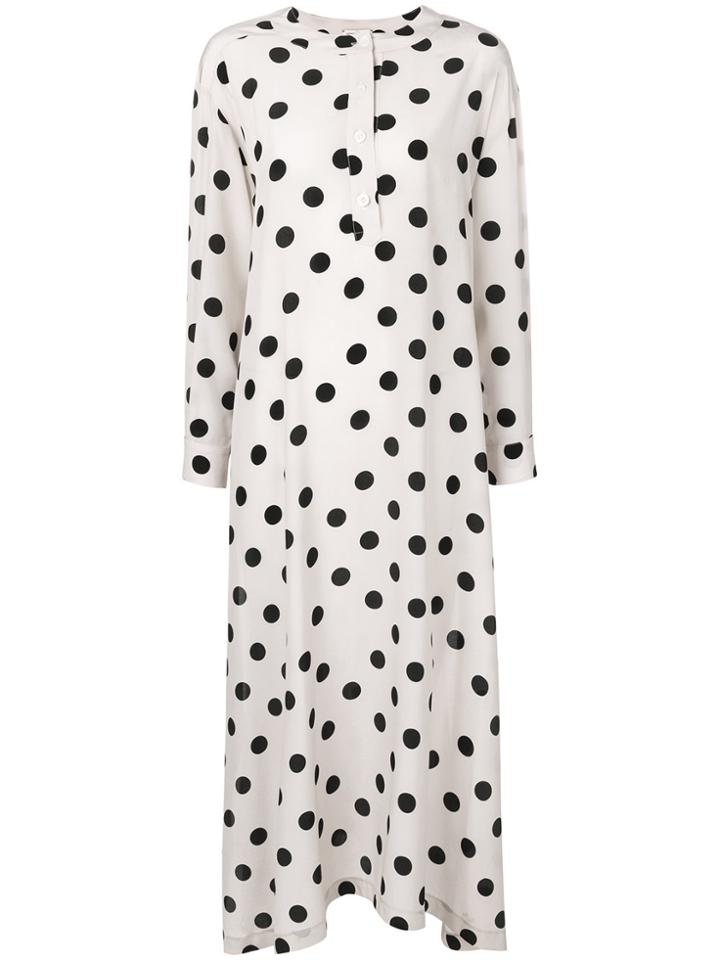 Natasha Zinko Polka Dot Maxi Dress - Nude & Neutrals