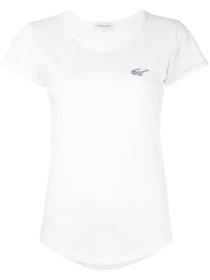 Maison Labiche - Sunglasses Detail T-shirt - Women - Cotton - L, White, Cotton