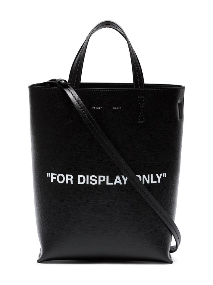 Off-white Black 'for Display Only' Leather Tote Bag