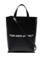 Off-white Black 'for Display Only' Leather Tote Bag