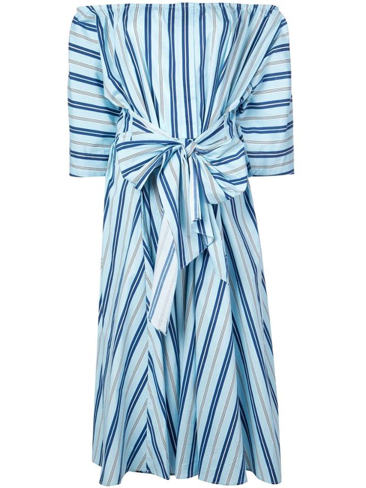 Tome Striped Tunic-dress - Blue