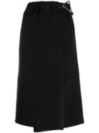 Bottega Veneta Belted Midi Skirt - Black