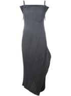 Issey Miyake Vintage Pleated Midi Dress - Grey