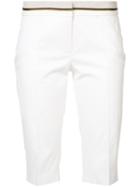 Barbara Bui - Fitted Shorts - Women - Cotton/spandex/elastane - 8, Women's, White, Cotton/spandex/elastane