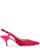 Emilio Pucci Woven Slingback Pumps - Red