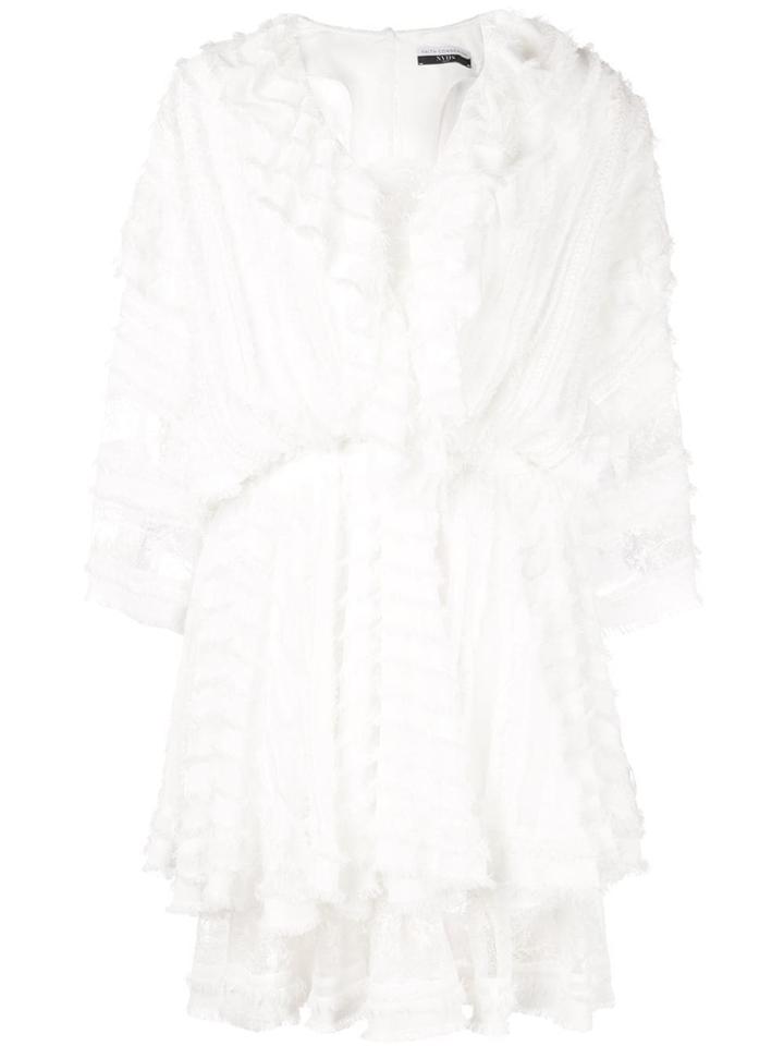 Faith Connexion Layered Lace Mini Dress - White