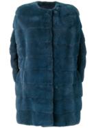 Liska Classic Midi Coat - Blue