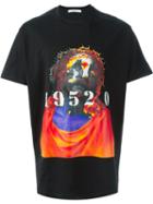 Givenchy Christ Print T-shirt, Men's, Size: Xxs, Black, Cotton