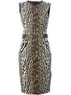 Roberto Cavalli Leopard Print Fitted Dress
