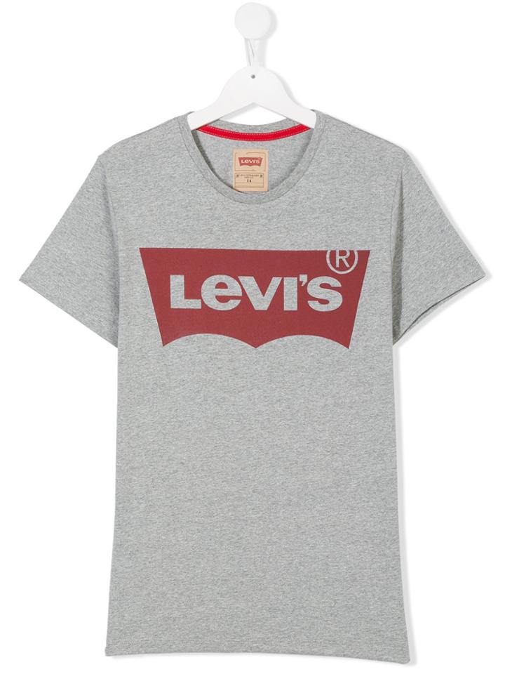 Levi's Kids Teen Logo Printed T-shirt - Grey