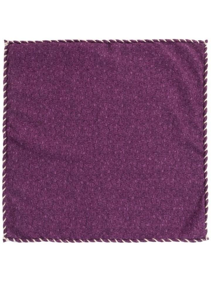 Brunello Cucinelli Stitch-detail Square Scarf - Purple