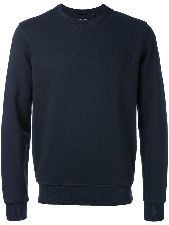 Woolrich - Crew Neck Sweatshirt - Men - Cotton - L, Blue, Cotton