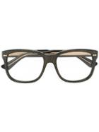 Gucci Eyewear Square Frame Rhinestone Glasses, Black, Acetate/swarovski Crystal