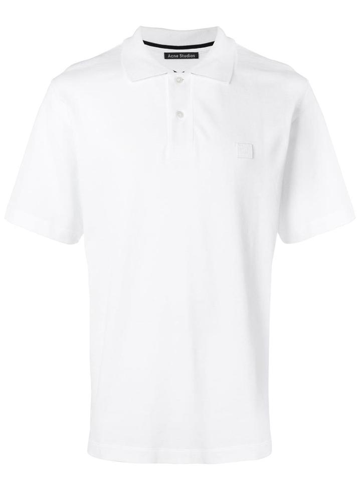 Acne Studios Newark Face Polo Shirt - White