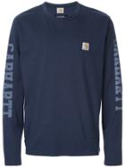 Junya Watanabe Comme Des Garçons Man Printed Sleeve Jumper - Blue