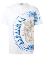 Versace Medusa Medallion Print T-shirt, Men's, Size: Large, White, Cotton