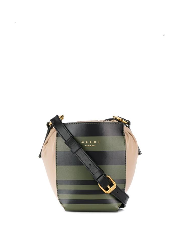 Marni Striped Cross Body Bag - Neutrals
