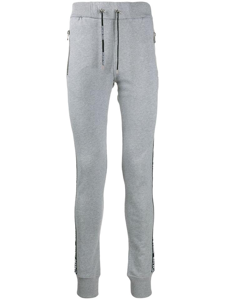 Balmain Side Panelled Track Pants - Grey