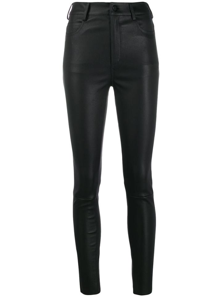 Drome High Waisted Skinny Trousers - Black