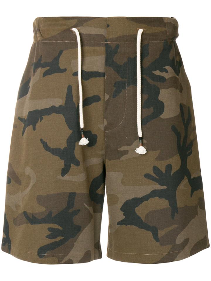 The Silted Company Camo Shorts - Brown
