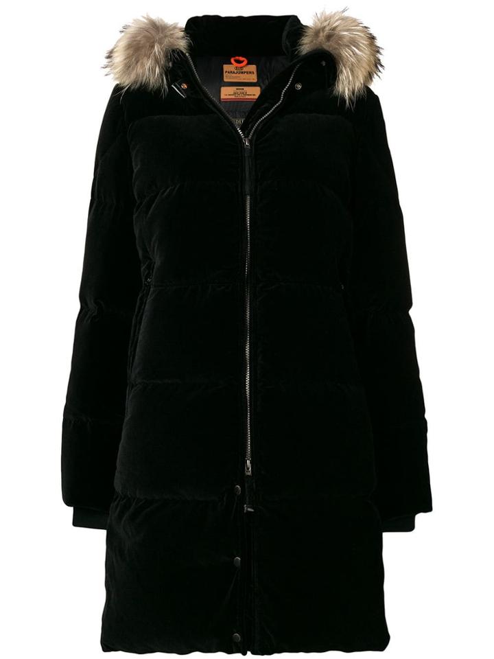 Parajumpers Sindy Velvet Down Jacket - Black