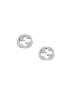Gucci Silver Interlocking G Earring - Metallic
