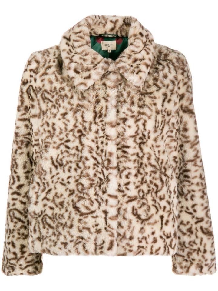 Bellerose Leopard Faux Fur Jacket - Neutrals