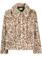 Bellerose Leopard Faux Fur Jacket - Neutrals