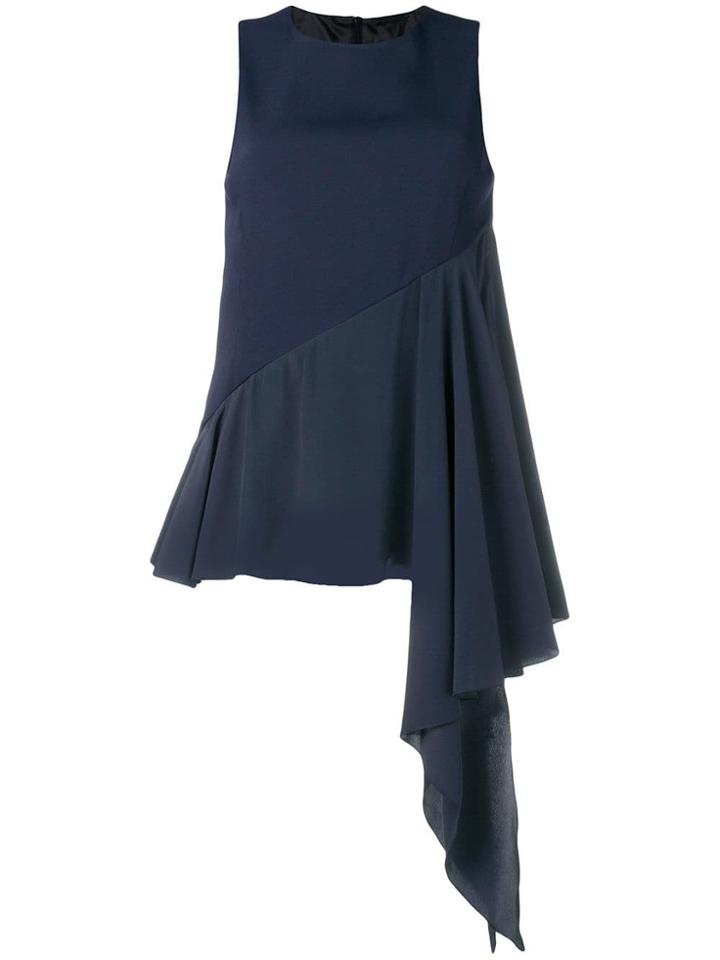 Drome Pleated Detail Blouse - Blue