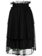Comme Des Garçons Noir Kei Ninomiya Flared Loose Skirt - Black