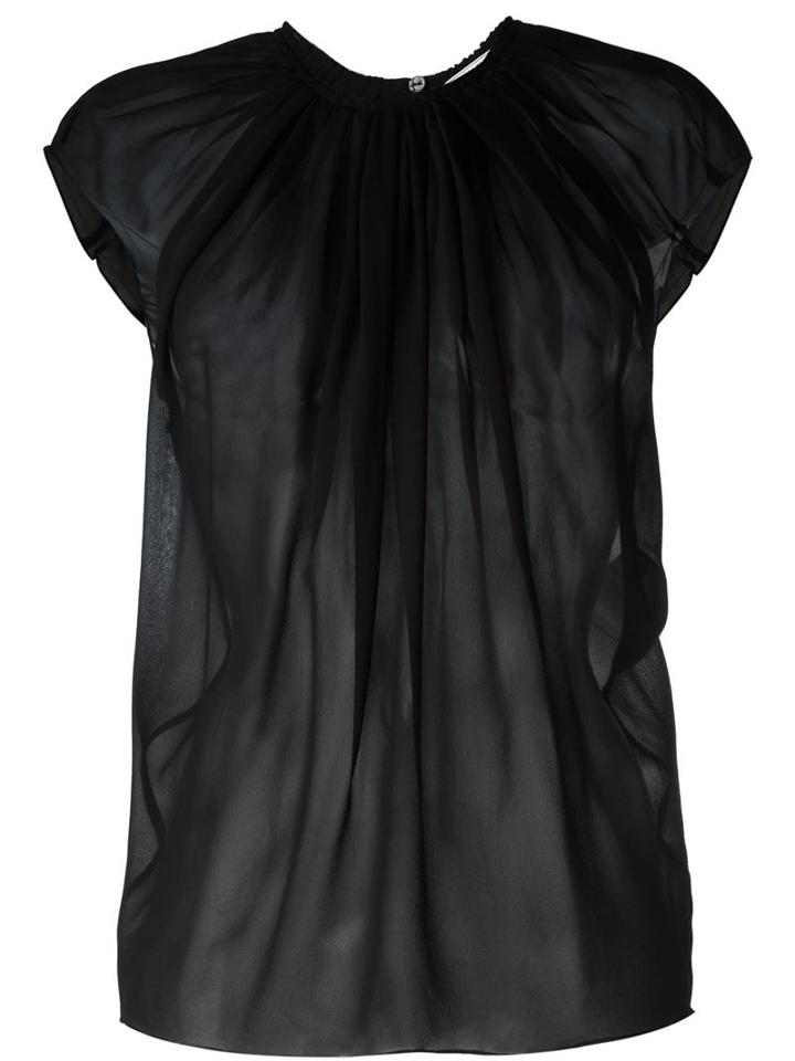 Nina Ricci Sheer Gathered Top