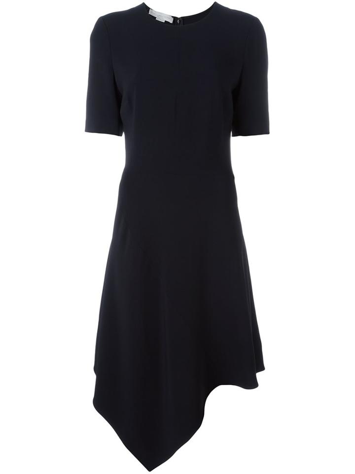 Stella Mccartney Asymmetric Hem Cadi Dress