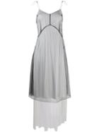Quetsche Contrast-trim Shift Dress - Silver