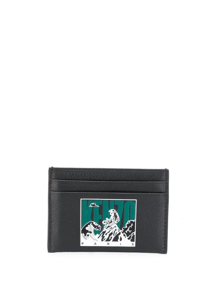 Kenzo Logo Cardholder - Black
