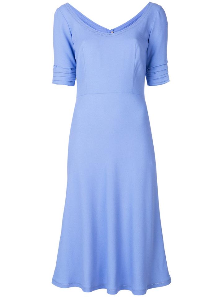 Ermanno Scervino Slim-fit Scoop Dress - Blue