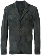 Desa 1972 Buttoned Leather Jacket - Grey